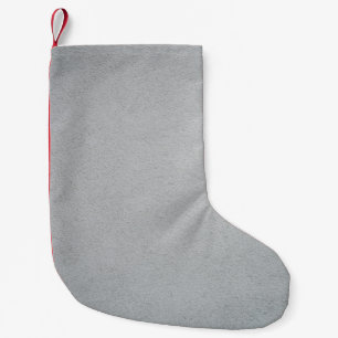 Grey concrete painted wall small christmas stocking
