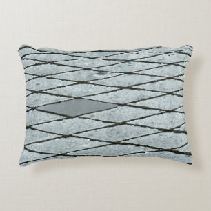 Grey concrete pavement decorative cushion