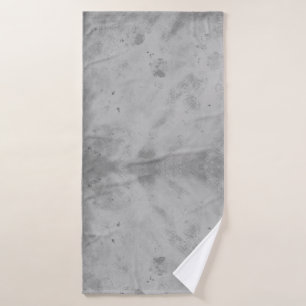 Grey Concrete Texture Background Rustic Distressed Bath Towel
