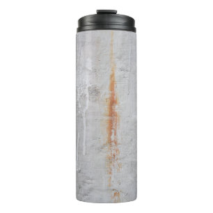 Grey concrete wall thermal tumbler