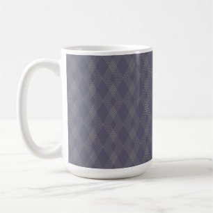 Grey, cool, trendy, simple, modern zig zag pattern coffee mug