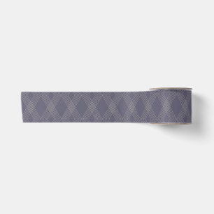 Grey, cool, trendy, simple, modern zig zag pattern satin ribbon