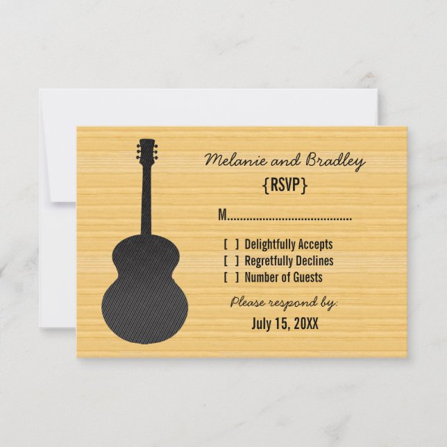 Grey Country Guitar Response Card (Front)