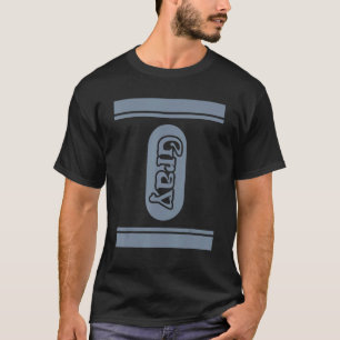 Grey Crayon Halloween Costume  Couple Friend Group T-Shirt