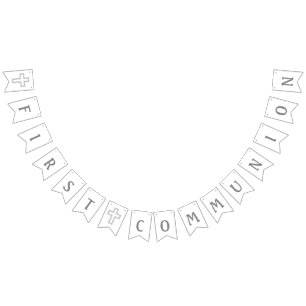 Grey Cross First Communion Banner