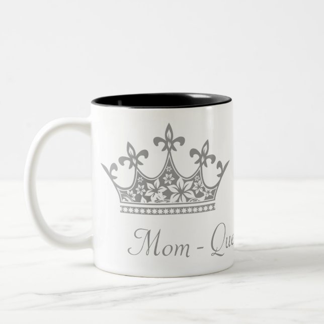 Grey Crown Mother's Custom Mug (Left)