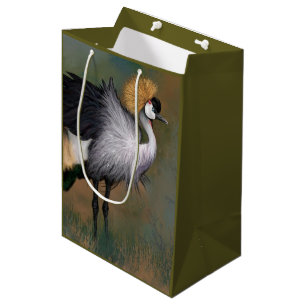 Grey Crowned Crane Gift Bag