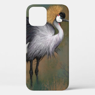 Grey Crowned Crane iPhone Case