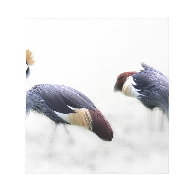 grey-crowned-crane notepad (Front)
