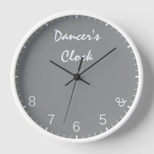 Grey Dancers Clock - Funny Dancing Dance Humour