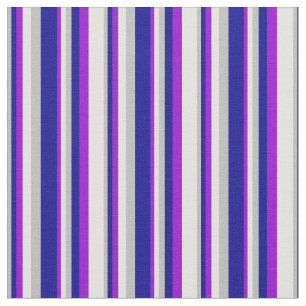 Grey, Dark Blue, Dark Violet & Light Cyan Coloured Fabric