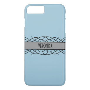 Grey Deco Flourish iPhone 8 Plus/7 Plus Case