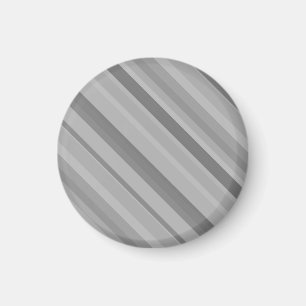 Grey diagonal stripes magnet