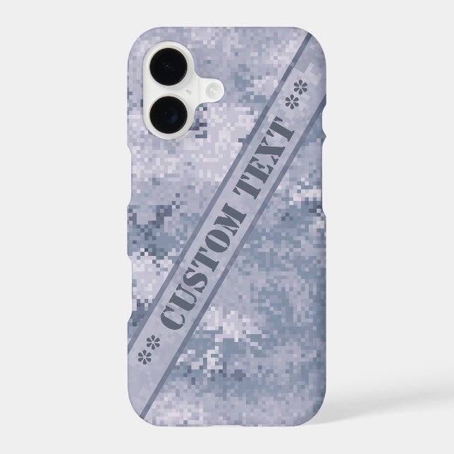 Grey Digi Camo w/ Custom Text (Back)