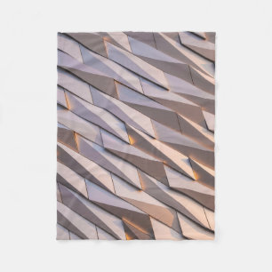 Grey digital fleece blanket