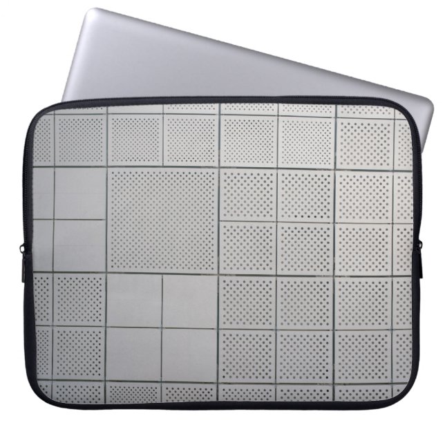 Grey digital laptop sleeve (Front)