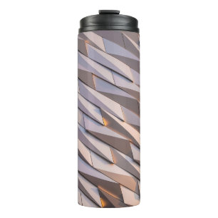 Grey digital thermal tumbler