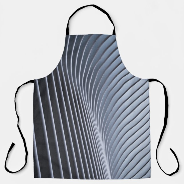 Grey digital wallpaper apron (Front)