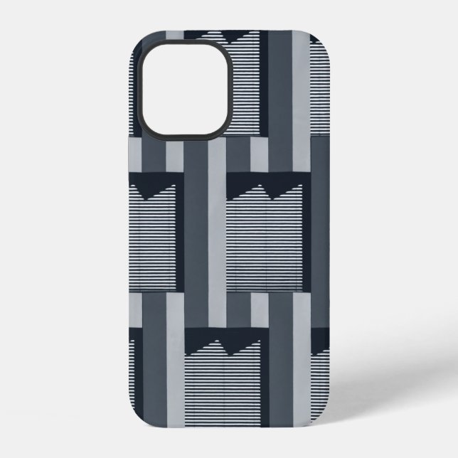Grey digital wallpaper iPhone case (Back)