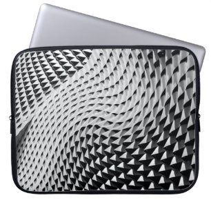 Grey digital wallpaper laptop sleeve