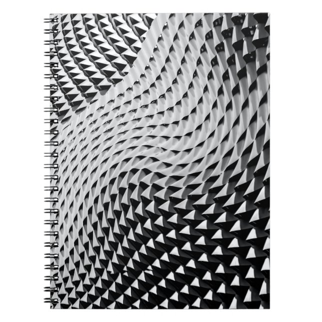 Grey digital wallpaper notebook (Front)