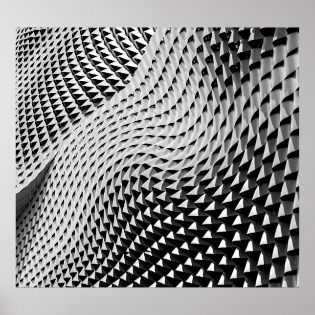 Grey digital wallpaper poster (Front)