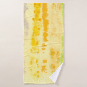 Grey Dirty Art Painting. Shibori Pattern. Bardo Br Bath Towel