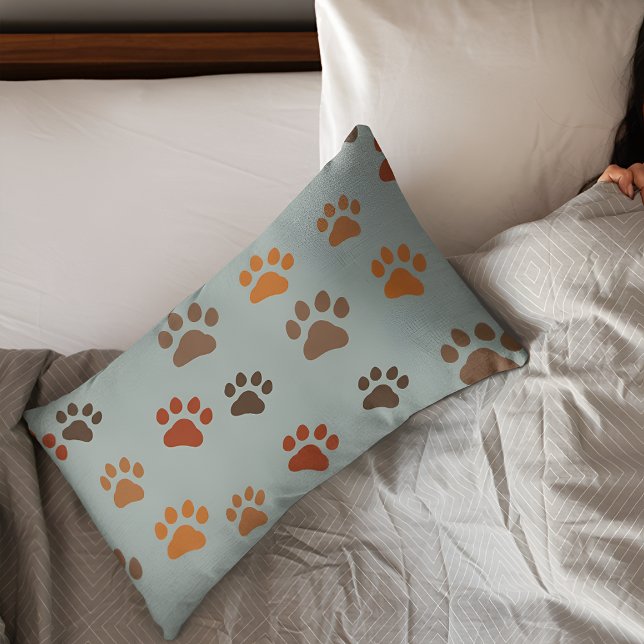 Grey Dog Print Pillow Case (Creator Uploaded)