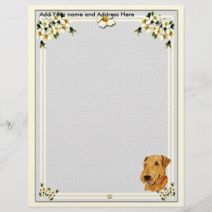 Grey Dogwood letter paper Letterhead Template