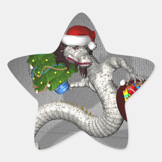 Grey Dragon Star Sticker (Front)