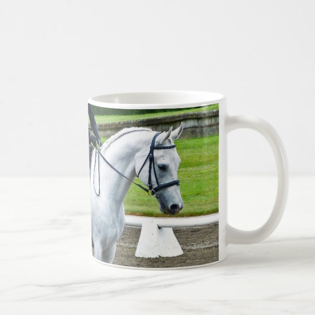 Grey Dressage Horse Mug II (Right)