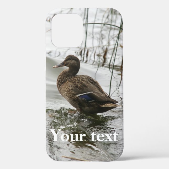 Grey duck on dark the lake Case-Mate iPhone case (Back)