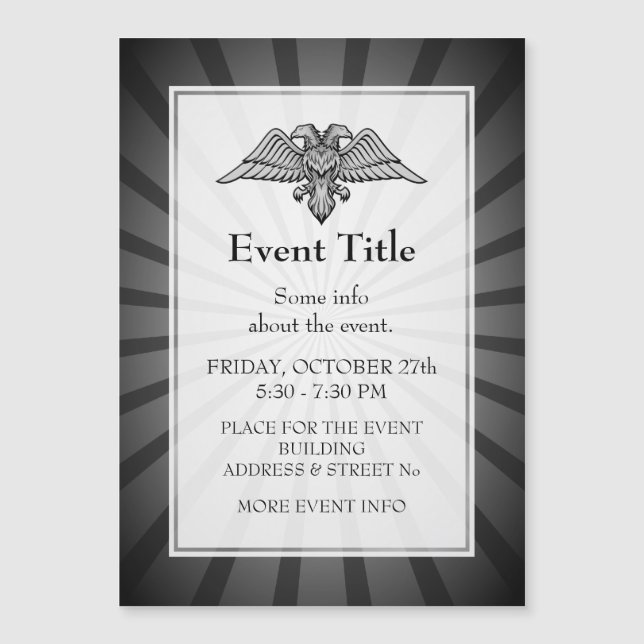 Grey eagle with two heads (Front)