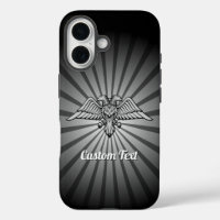 Grey Eagle with two Heads iPhone Case