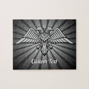 Grey Eagle with two Heads Jigsaw Puzzle