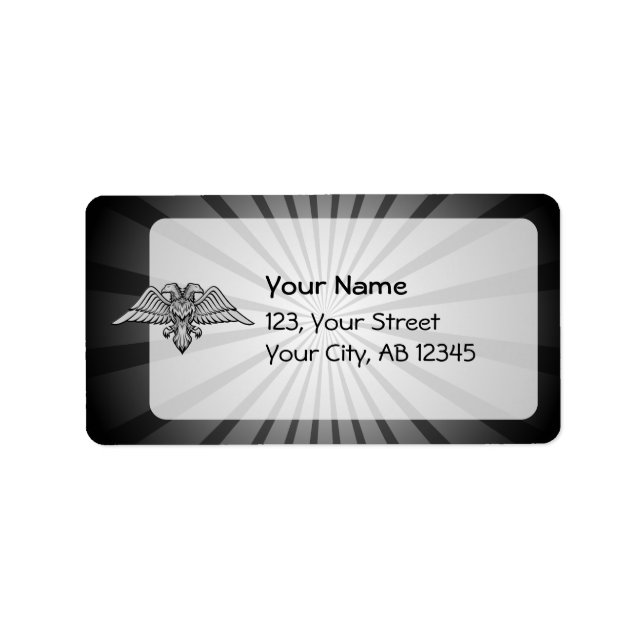 Grey eagle with two heads label (Front)