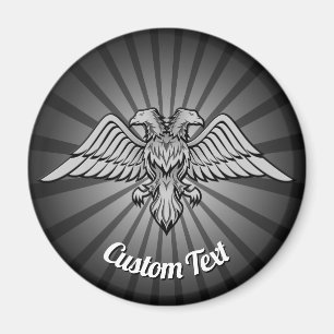 Grey Eagle with two Heads Magnet
