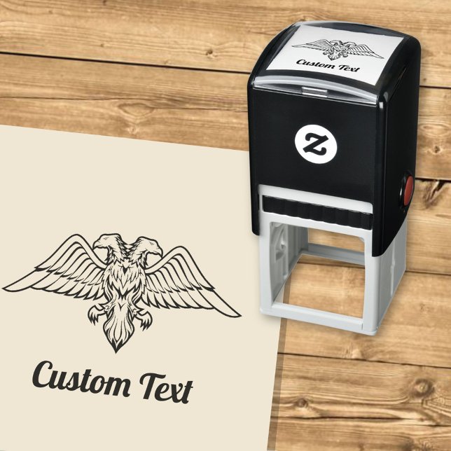 Grey Eagle with two Heads Self-inking Stamp (Creator Uploaded)
