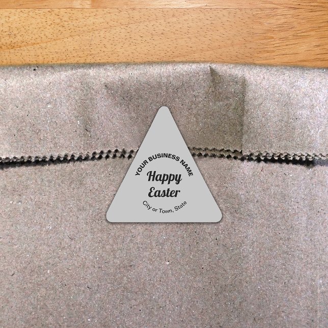 Grey Easter Business Triangle Sticker (Creator Uploaded)