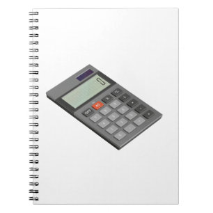 Grey electronic calculator notebook