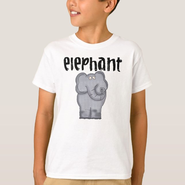 Grey Elephant T-Shirt (Front)