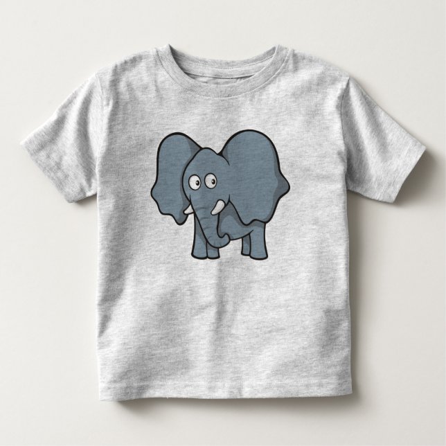 Grey elephant toddler T-Shirt (Front)