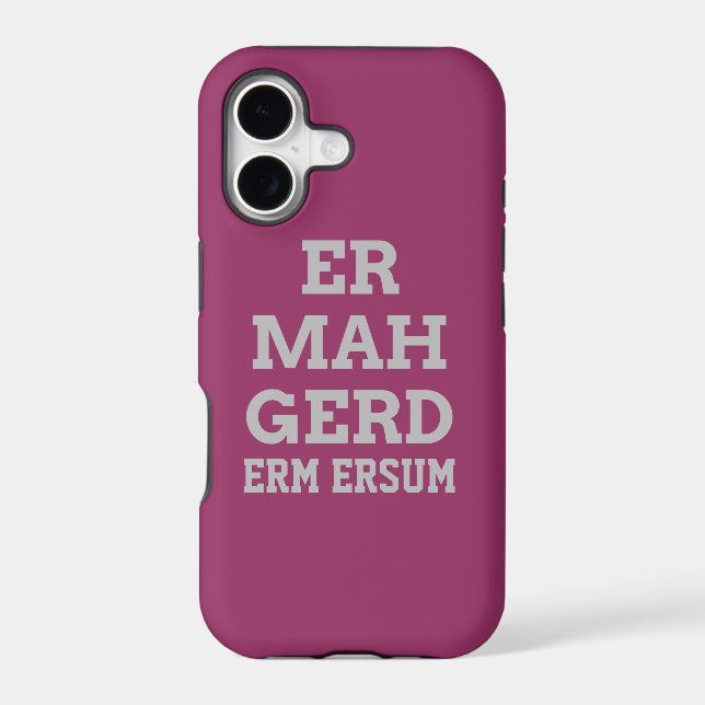 Grey Ermahgerd iPhone 5 Barely There Case (Back)