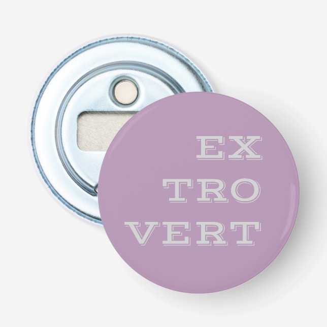 Grey Extrovert Bottle Opener (Front)