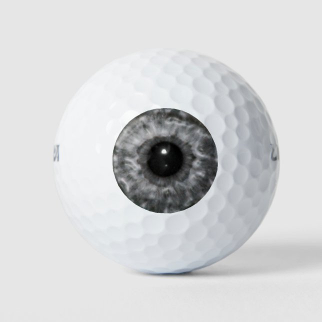 Grey Eyeball Golf Balls (Front)