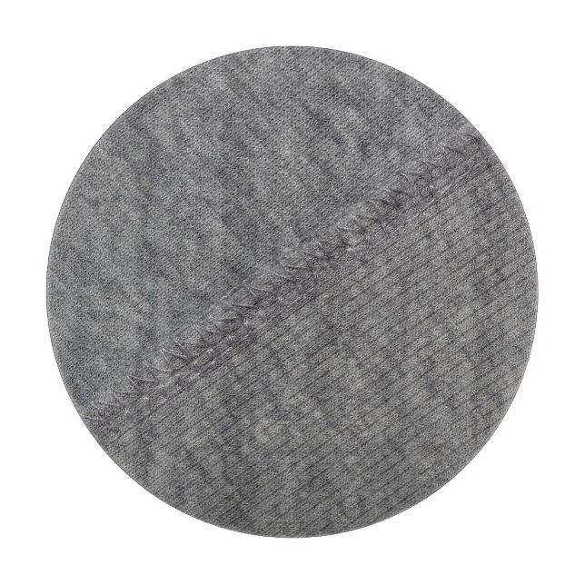 Grey fabric: abstract stitched texture. cutting board (Front)