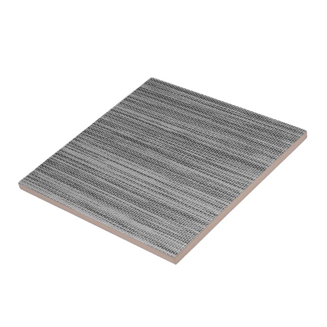 Grey Fabric Cloth - Unique Ceramic Tile (Side)