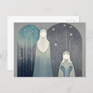 Grey Family portrait, Postcrossing Postcard