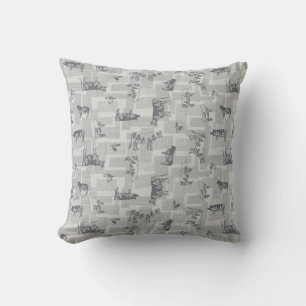 Grey Farmhouse Cushion