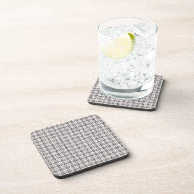 Grey fashion tartan coaster (Right Side)